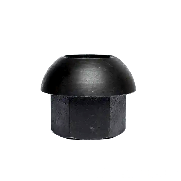 Carbon Steel Forged Mushroom Head Dome Nut for Mining,Carbon Steel Rock Bolt Hollow Grouting Bolts Bars Domed Flange Nuts for Mining Drilling Ground Pre-support Protection