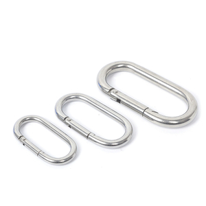 Stainless Steel Oval Durable Carabiner Buckle Spring Snap Hook