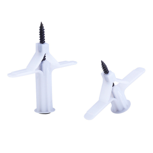 Aircraft Wings Butterfly Shape Gypsum Board Anchor Fasteners with Screw,Plastic Anchor