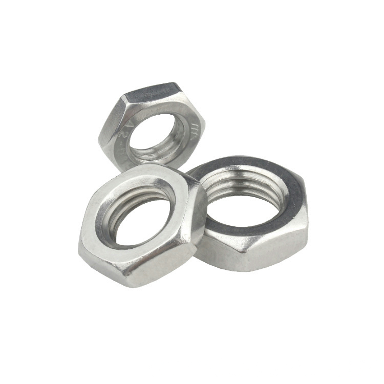 NF E25-405-1 Hexagon Thin Nuts (Chamfered)