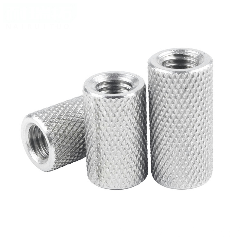 Stainless Steel Extend Long Knurled Round Coupling Nut