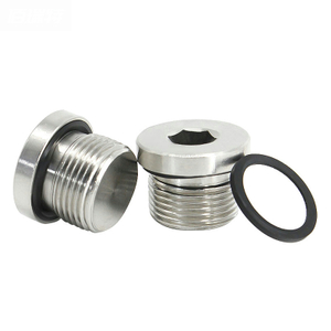 NF E 27-435 Metric Hexagon Socket Cheese Head Screws Metal Plugs with Collar Joints for Use with O-rings